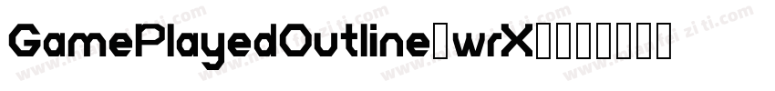 GamePlayedOutline-wrX8字体转换