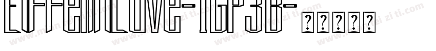 EiffelInLove-1GP3B字体转换