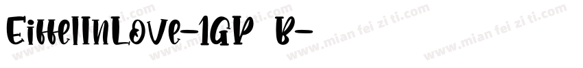 EiffelInLove-1GP3B字体转换
