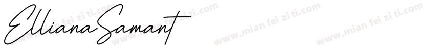 EllianaSamant字体转换