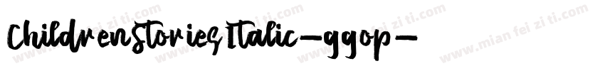 ChildrenStoriesItalic-ggop字体转换