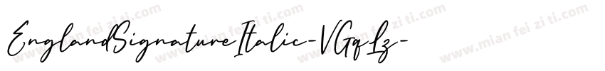 EnglandSignatureItalic-VGqLz字体转换