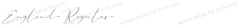 England-Regular字体转换