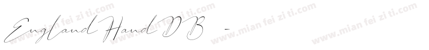 EnglandHandDB字体字体转换
