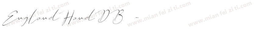 EnglandHandDB字体字体转换