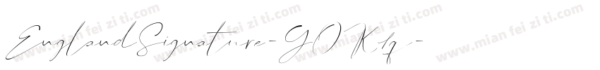 EnglandSignature-GOK1q字体转换