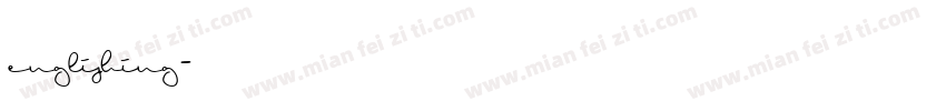 englishing字体转换