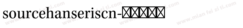 sourcehanseriscn字体转换