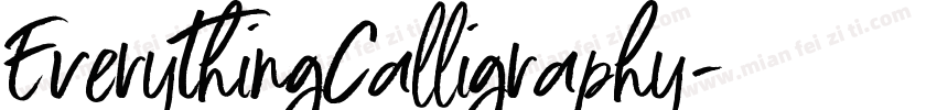 EverythingCalligraphy字体转换