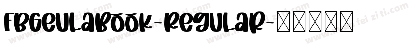 FbGeulaBook-Regular字体转换