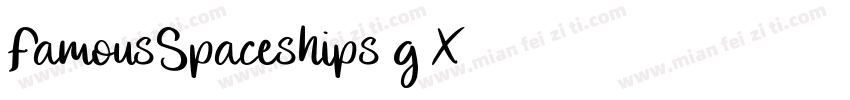 FamousSpaceships-g6X4字体转换