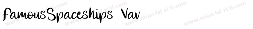 FamousSpaceships2-Vav6字体转换