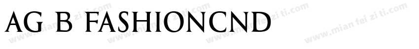 AG-B_FashionCnd字体转换