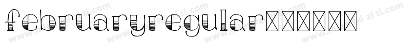 FebruaryRegular字体转换