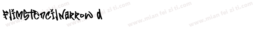 FlimStencilNarrow3d字体转换