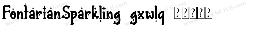 FontarianSparkling-gxwlq字体转换
