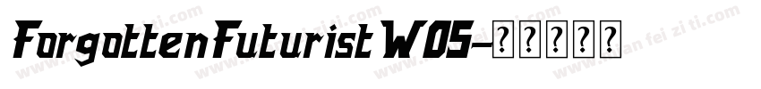 ForgottenFuturistW05字体转换