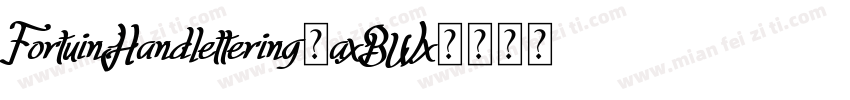 FortuinHandlettering-axBWx字体转换