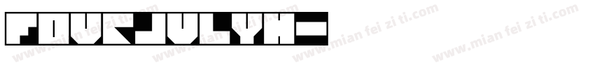 FourJulyH字体转换