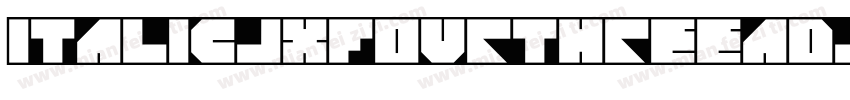 ItalicJXFourThreeAdjust字体转换