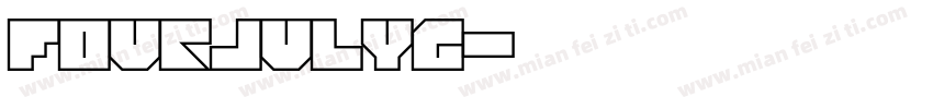 FourJulyG字体转换