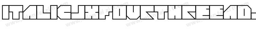ItalicJXFourThreeAdjust字体转换