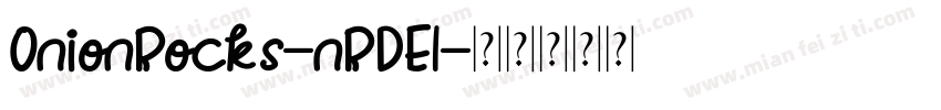 OnionRocks-nRDE1字体转换