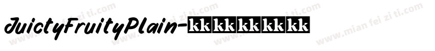 JuictyFruityPlain字体转换