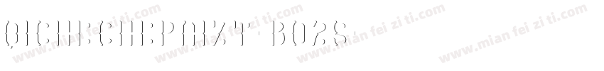 QICHECHEPAIZT-B02S字体转换