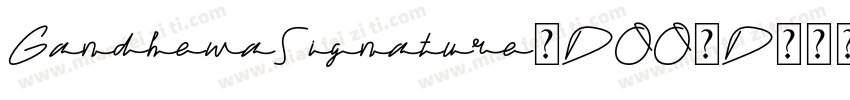 GandhewaSignature-DOO2D字体转换