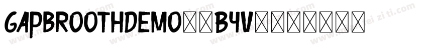 GapbroothDemo-4ByV4字体转换
