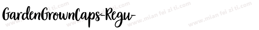 GardenGrownCaps-Regu字体转换