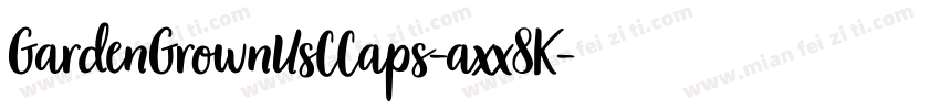 GardenGrownUsCCaps-axx8K字体转换