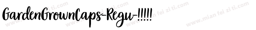 GardenGrownCaps-Regu字体转换