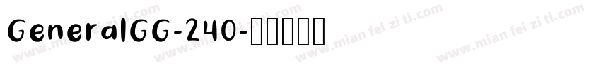GeneralGG-240字体转换