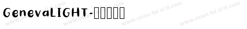 GenevaLIGHT字体转换