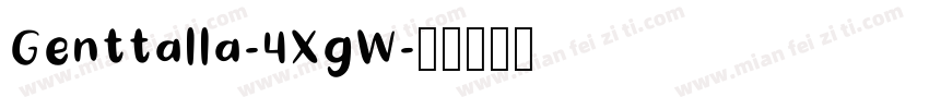 Genttalla-4XgW字体转换