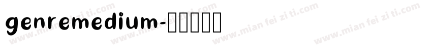 genremedium字体转换