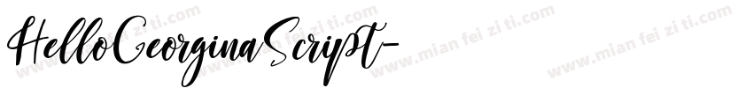 HelloGeorginaScript字体转换