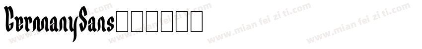 GermanySans字体转换