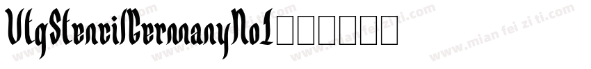 VtgStencilGermanyNo1字体转换