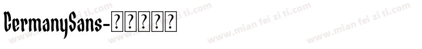 GermanySans字体转换