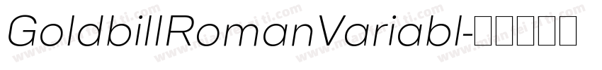 GoldbillRomanVariabl字体转换