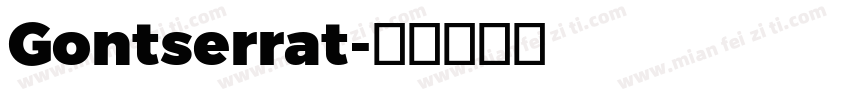 Gontserrat字体转换