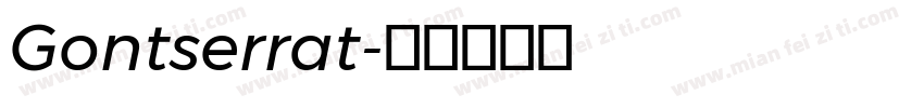 Gontserrat字体转换
