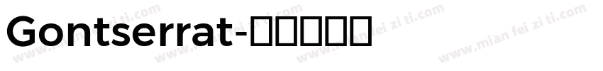 Gontserrat字体转换