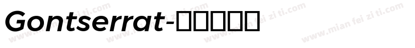 Gontserrat字体转换