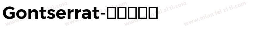 Gontserrat字体转换