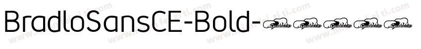 BradloSansCE-Bold字体转换