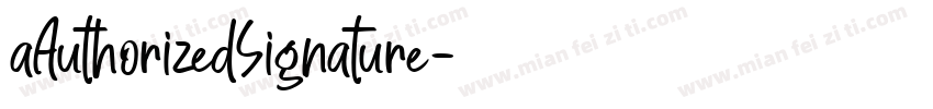 aAuthorizedSignature字体转换